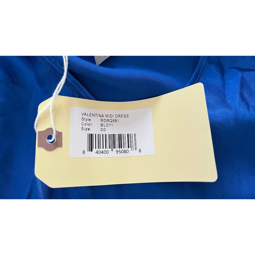 RAQUEL ALLEGRA LAPIS BLUE SLIP DRESS S - Picture 9 of 11